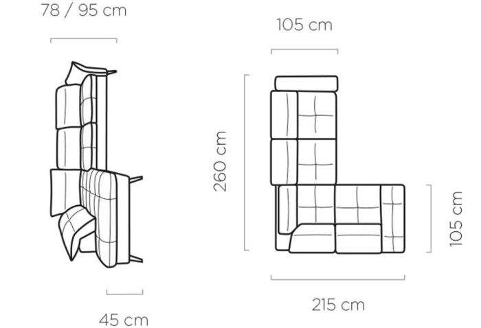 Corner sofa MVSAL 70