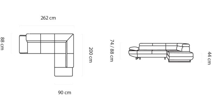 Corner sofa MVSAL 80