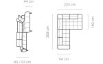 Corner sofa MVSAL 90